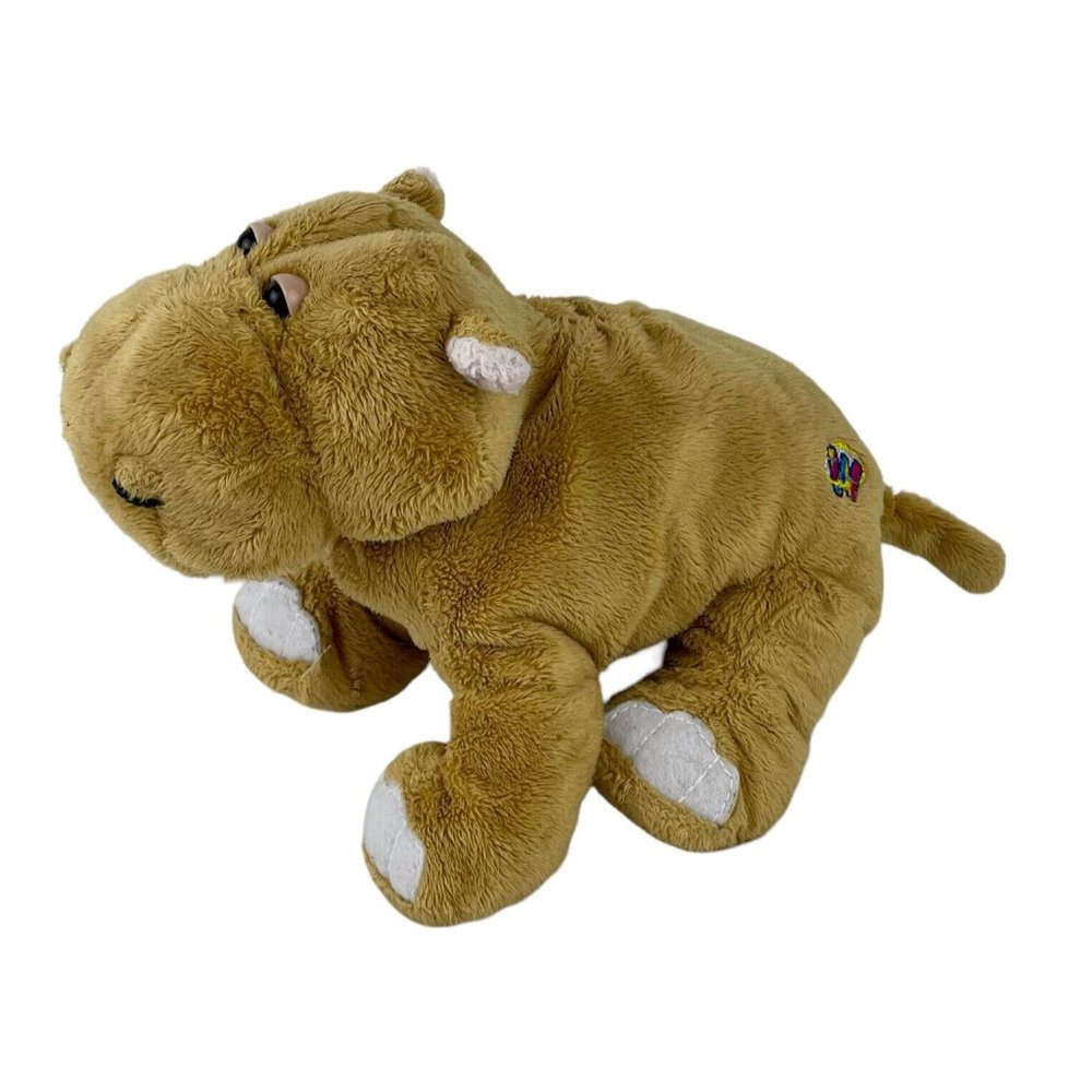 Ganz Webkinz Mud‎ Hippo Plush Stuffed Animal Brown 10" Soft Toy No Code Tan